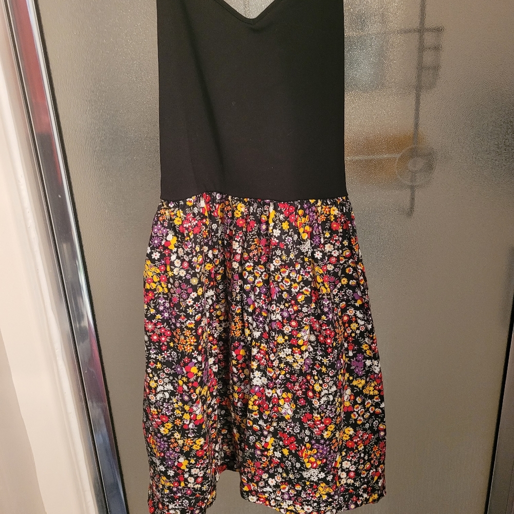 PINK floral casual dress size medium